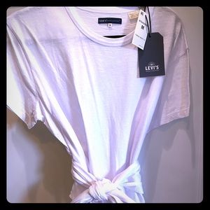 Levi’s white wrap shirt